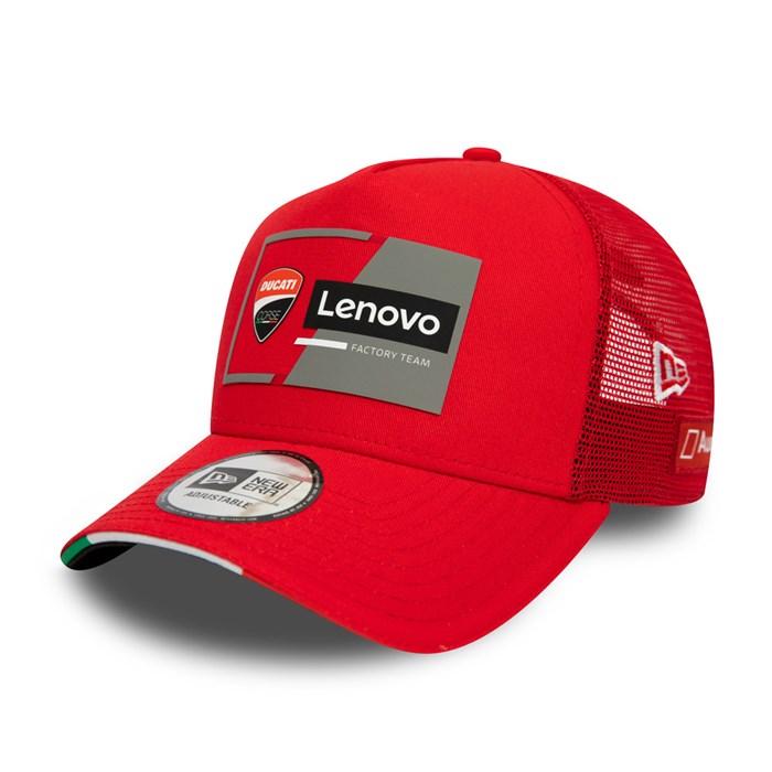 Ducati Factory Team A-Frame Trucker Lippis Punainen - New Era Lippikset Outlet FI-735246